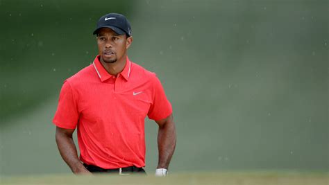 Tiger Woods plays 18 holes at Augusta