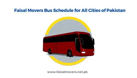 Faisal Movers Bus Timings - Faisal Movers