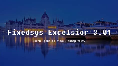 Fixedsys Excelsior 3.01 Font : Download Free for Desktop & Webfont