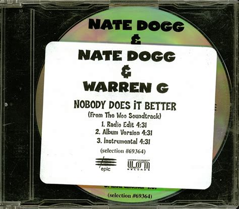 Promo, Import, Retail CD Singles & Albums: Nate Dogg - Nobody Does It Better - (Promo CD Single ...