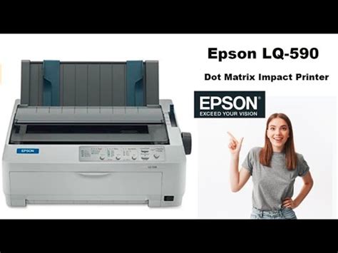 EPSON LQ-590 - YouTube