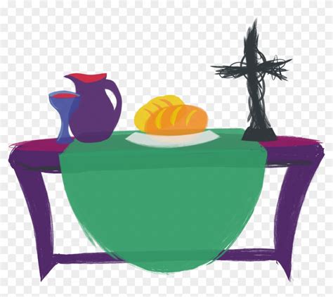 Communion clipart communion table, Communion communion table ...