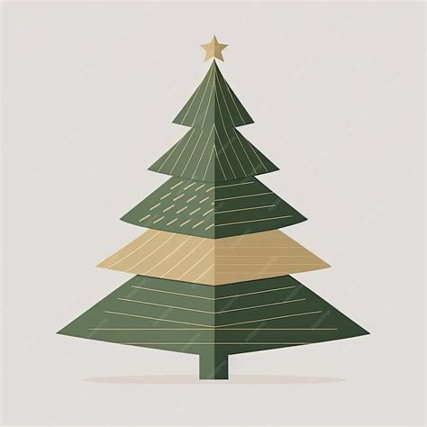 Dibujo vectorial simple de un árbol de navidad decorado icono ...