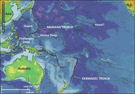 Mariana Trench Map