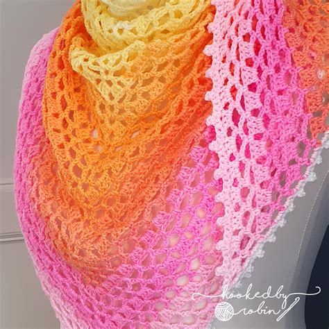 Crochet Spring Shawl Pattern — Hooked by Robin