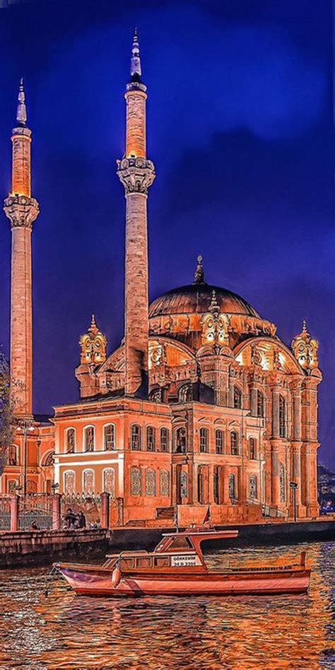 The Ortaköy Mosque is a former neo-baroque-style Ottoman mosque. Istanbul Ortaköy part of town ...