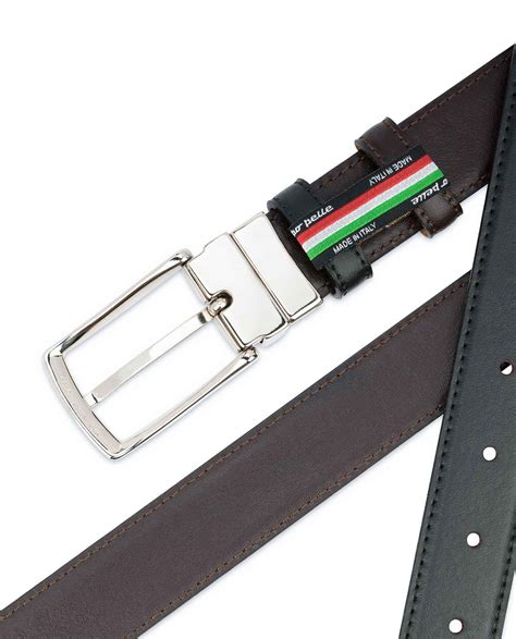 Buy Men's Reversible Belt | Black Brown Leather | LeatherBeltsOnline.com