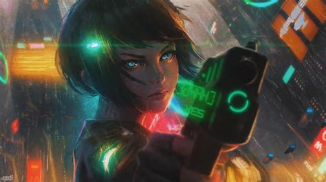 Anime Cyberpunk Neon Wallpapers - Wallpaper Cave