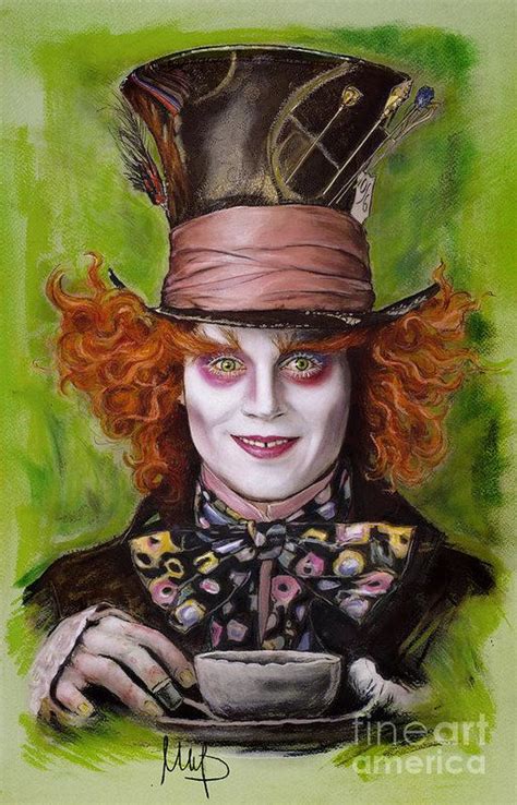 Johnny Depp as Mad Hatter Art Print by Melanie D in 2021 | Mad hatter ...