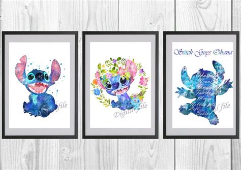 Stitch, Lilo and Stitch, Disney, Lilo and Stitch print poster, home ...