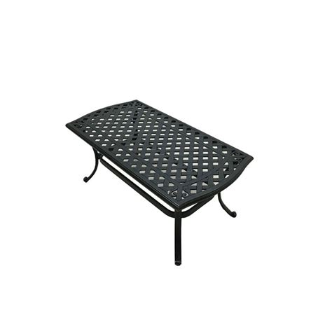 Hampton Bay Belcourt Metal Rectangle Outdoor Coffee Table-D11334-TC ...