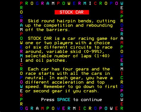 Stock Car (1984) - MobyGames