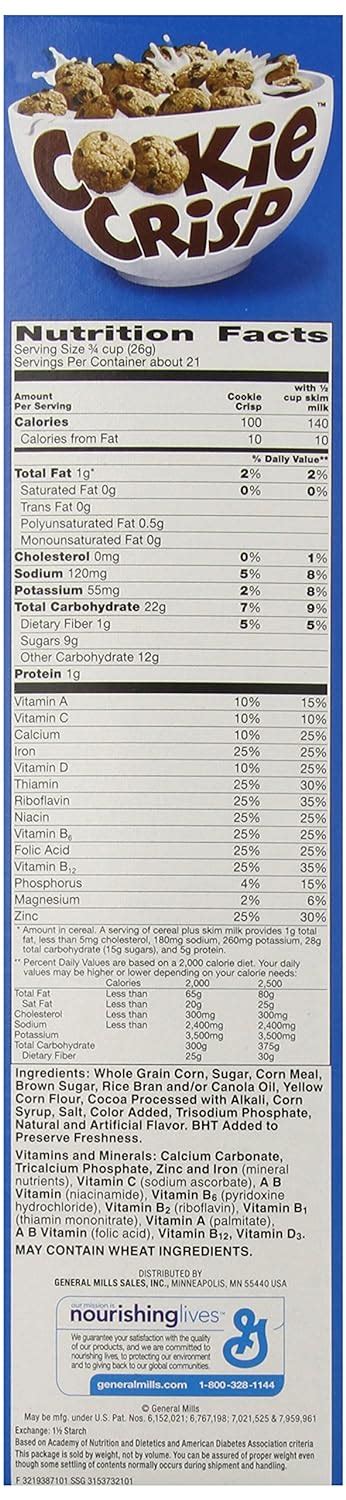 34 Cookie Crisp Cereal Nutrition Label - Labels Design Ideas 2020