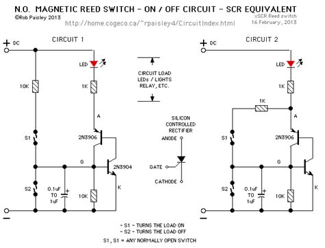 N.O. Magnetic Reed Switch ON /OFF Circuit - Control_Circuit - Circuit Diagram - SeekIC.com