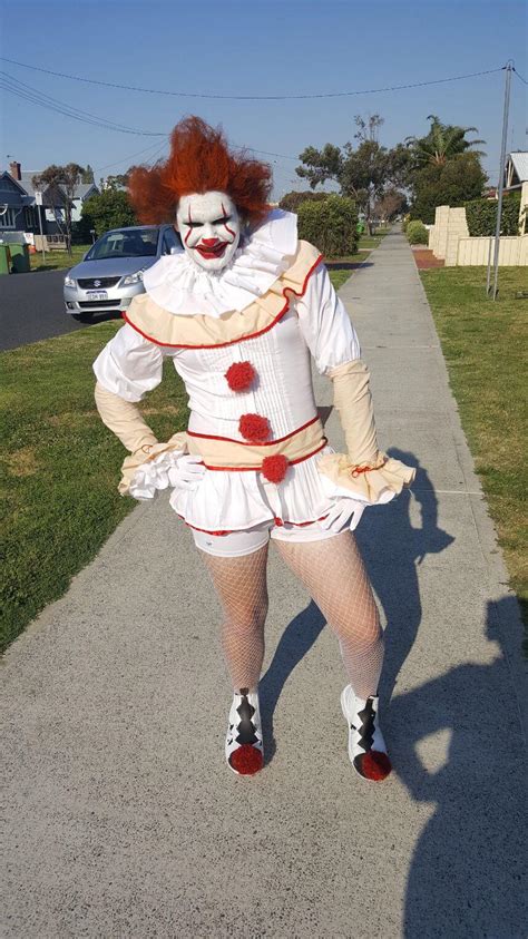 [Self-Drafted] A “sexy” Pennywise costume I custom made for a friend the week before Halloween ...