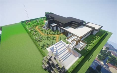 Big minecraft modern house Minecraft schematic