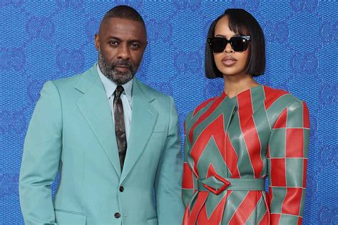 Idris Elba, Wife Sabrina Wear Complementary Outfits at Milan Gucci Show