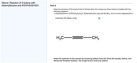 Solved Alkyne: Reaction of 2-butyne with disiamylborane and | Chegg.com