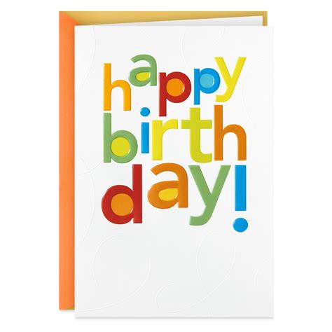 Hallmark Birthday Card (Bright Wishes) - Walmart.com - Walmart.com