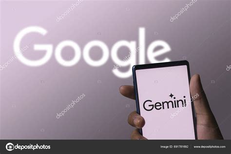 Dhaka Bangladesh December 2023 Google Gemini Logo Smartphone Screen ...