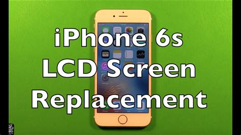 iPhone 6s Screen Replacement Repair How To Change - YouTube