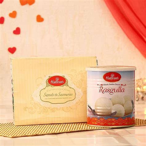 Haldiram Sweets & Savouries Gift Hamper Pack w/ Rasgulla #29408 | DesiClik.com, USA