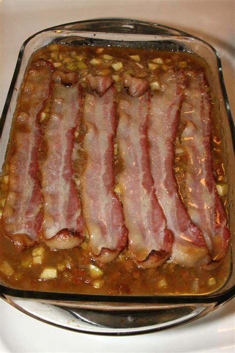 For the Love of Food: Baked Bean Casserole with Apples and Bacon