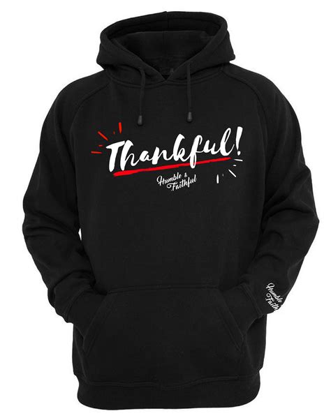 Humble & Faithful Co. - Humble & Faithful - Black Pullover Hoodie - Thankful Edition | Black ...