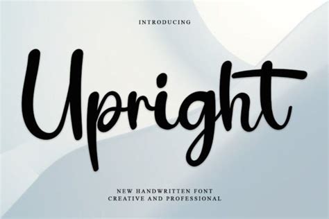 Upright Font by PiPi Creative · Creative Fabrica