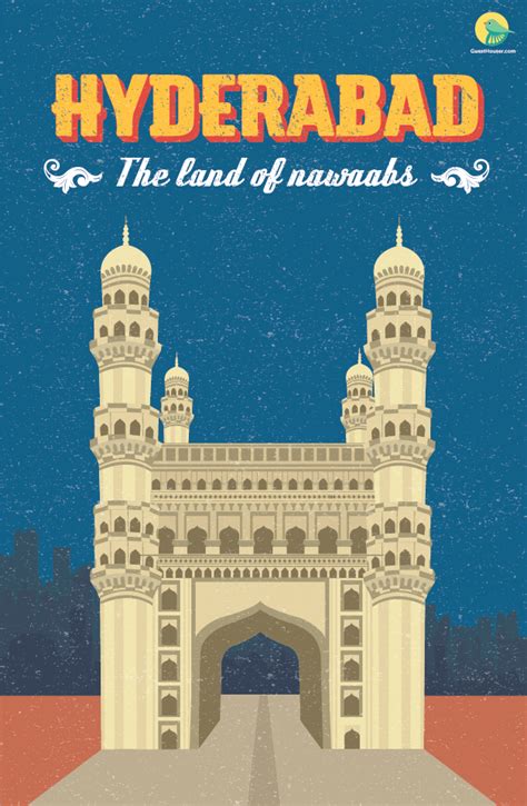 Charminar - Hyderabad | India poster, Indian illustration, Tourism poster