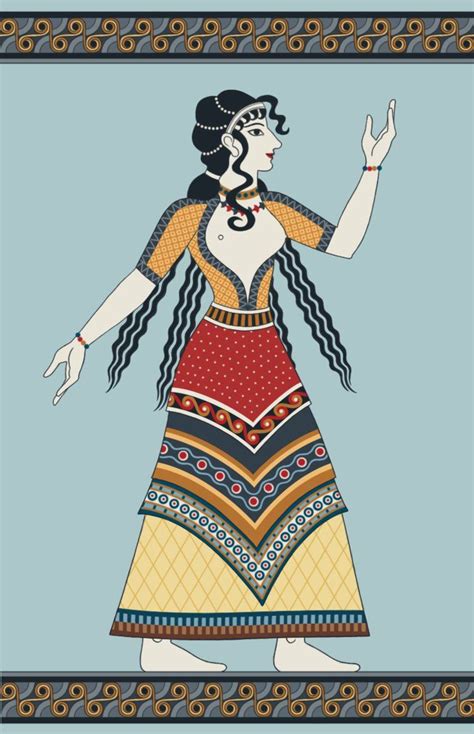 Minoan woman by yoctoparsec | Minoan art, Minoan, Ancient art