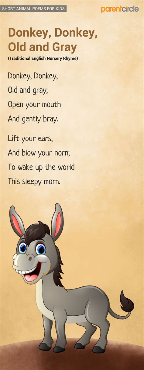 Animal Poems For Kindergarten