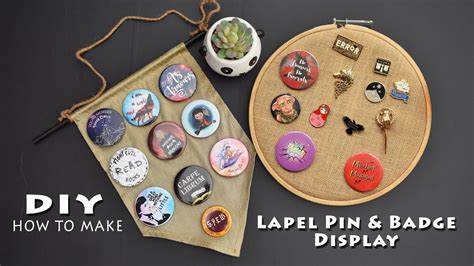 DIY How to make Enamel Lapel Pin & Badge Display - YouTube