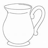 Jug Coloring Sheet Coloring Pages sketch template