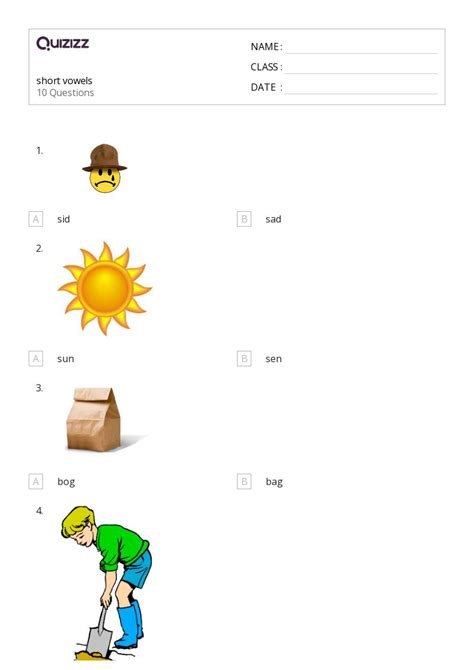 50+ Vowels worksheets on Quizizz | Free & Printable