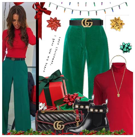 Holiday Trend: Green & Red Outfit | ShopLook | Holiday outfits women ...