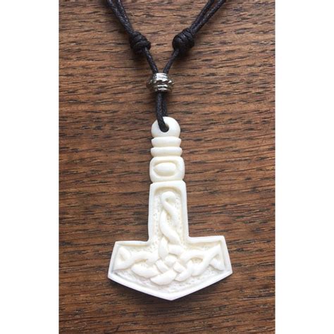 Celtic Hammer Pendant Hand-Carved from Bone P006 | Etsy