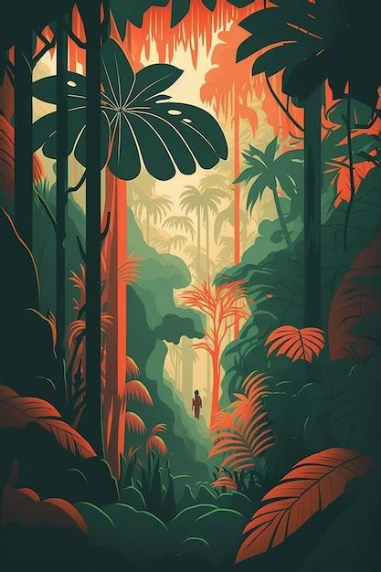 Premium AI Image | A poster for the amazon rainforest.