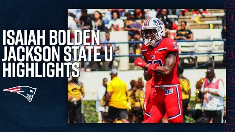 Isaiah Bolden College Highlights, JSU, CB | New England Patriots 2023 NFL Draft Pick - YouTube