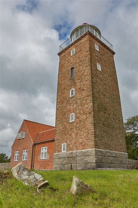 Lighthouse Tower in Svaneke on the Island Bornholm. Denmark Stock Photo - Image of nautical ...