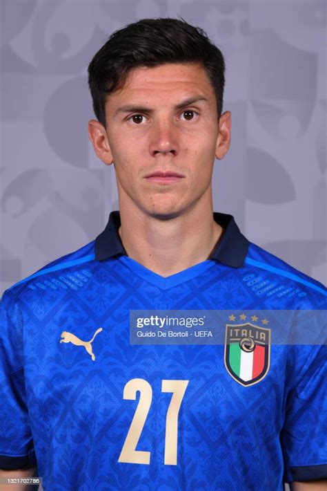 Matteo Pessina of Italy poses during the official UEFA Euro 2020 ...