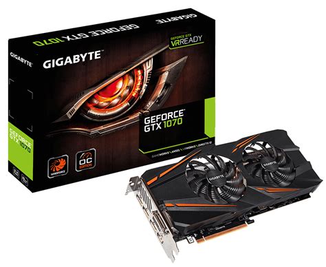 GIGABYTE GTX 1070 WINDFORCE OC Features A Dual-Fan Configuration With Slightly Lowered Clock ...