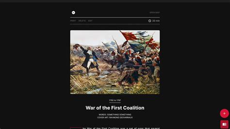 War of the First Coalition - Interactive Map and Timeline : r/warmaps