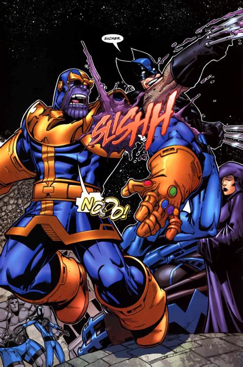 Wolverine Vs Thanos(look at image) - Battles - Comic Vine