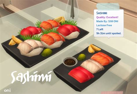 Sashimi Custom Food by ONI - Liquid Sims