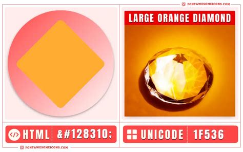 Large Orange Diamond Emoji Copy Paste, Meaning | Unicode