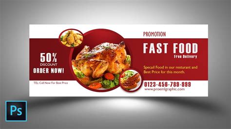 Photoshop tutorials Fast food Banner design By PROEML ... | ADVERTISING