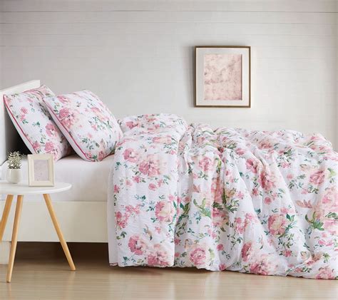 Cottage Classics Blooms Floral 3-Piece King Comforter Set - QVC.com