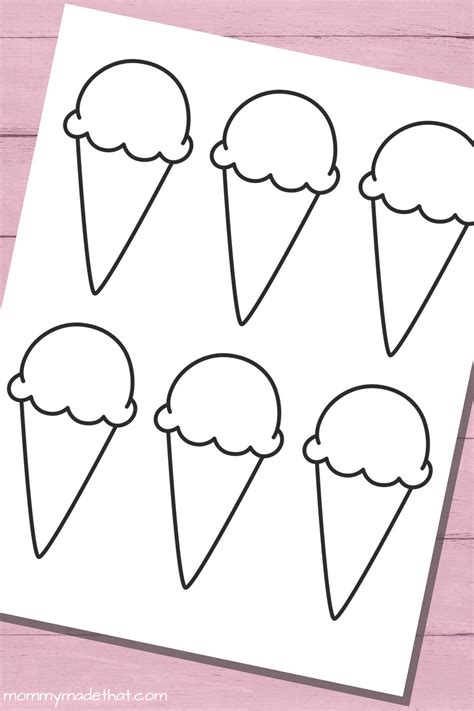 Ice Cream Cone Template Printable