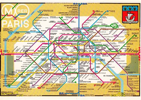Mappa di Parigi in PDF da stampare Metro, RER e Bus